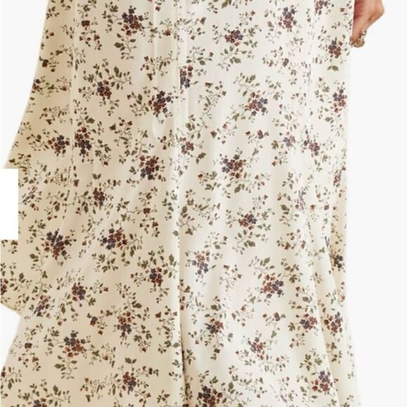 NWT VERONICA BEARD Mac floral-print silk-blend skirt size 8 $598 - Picture 5 of 9